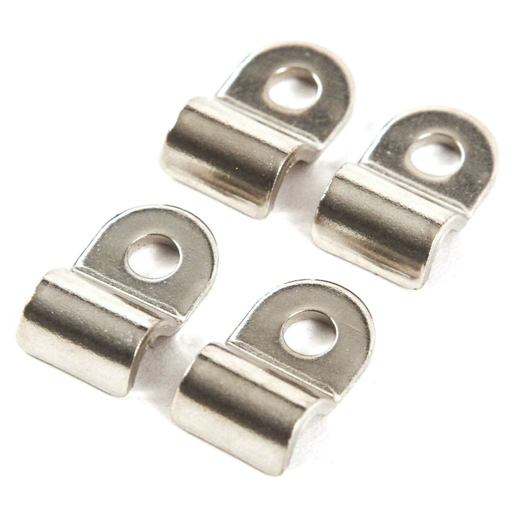 4) Brake Line Clamps 3/16 Inches Steel for Cars OffRoad ATV Sand Rod