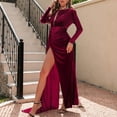 thumbnail image 1 of Gspmoly Robe pour Femmes, Robe à Manches Longues pour Femmes à Col Montant, Coupe Ajustée, Robe Incroyable, Robe, Robes de Mariage pour Femmes jusqu'à 60 % de Rabais, 1 of 6