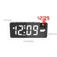 thumbnail image 3 of Viflosae Projection Alarm Clock Mirror Large Screen Display Silent Sleep Electronic Clock Multifunctional Intelligent Digital Nightlight Desk Clock Electronics Gadgets, 3 of 9