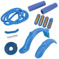 thumbnail image 4 of Scooter Mudguard Set, Splashproof Front Mudguard Practical Rear Mudguard Strong Toughness Electric Scooter Accessories Silicone Grip  For Replacement Blue, 4 of 8