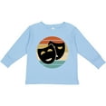 thumbnail image 3 of Inktastic Theater Masks Acting Gift Retro Sunset Boys or Girls Long Sleeve Toddler T-Shirt, 3 of 5
