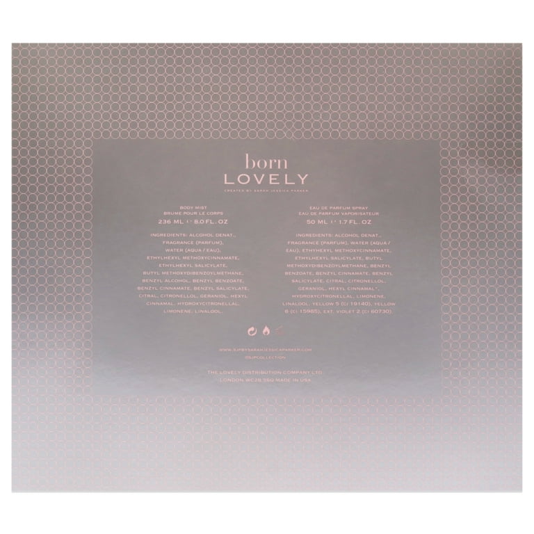 Born Lovely by Sarah Jessica Parker for Women - 2 Pc Gift Set 1.7oz EDP  Spray, 8oz Body Mist 