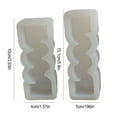 thumbnail image 3 of Wosthever Molde de de líneas geométricas en forma de S repetido, duradero y duradero, silicona Premium, 2 piezas Artesanía, 3 of 6