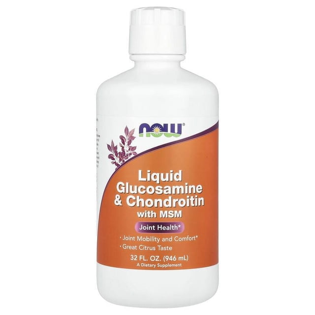 NOW FOODS GLUCOSAMINA Y CONDROITINA LIQUIDAS CON MSM 32oz