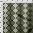 thumbnail image 2 of oneOone Viscose Chiffon Olive Green Fabric Argyle Check Diy Clothing Quilting Fabric Print Fabric By Yard 42 Inches Wide, 2 of 4