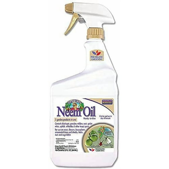 Bonide Captain Jack's Neem Oil, 32 oz Ready-to-Use Spray, Multi-Purpose Fungicide, Insecticide and Miticide for Organic Gardening