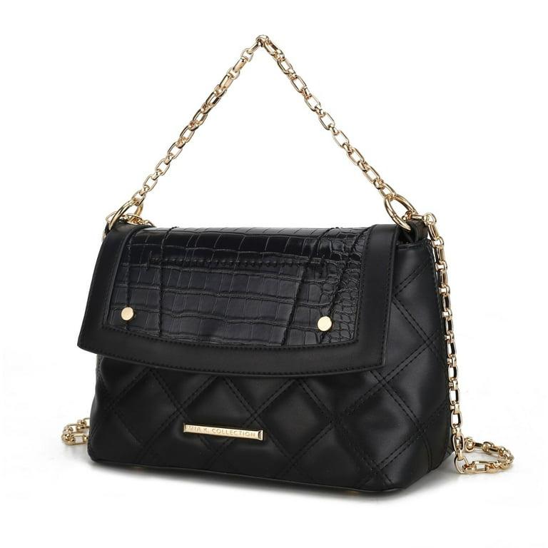 So Luxe Quilted Faux Leather Crossbody Bag