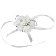 thumbnail image 4 of Ramillete de muñeca artificial Yuyangstore Flor de mano de boda en la playa Blanco, 4 of 8