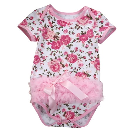

Toddler Girls Summer Casual Romper Short Sleeve Round Neck Leopard Playsuit