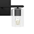 thumbnail image 4 of Hunter - Kerrison 3-light Natural Black Iron, Medium Size Vanity Light, Dimmable, for Bedrooms, Dining, Living Rooms - 48030, 4 of 7