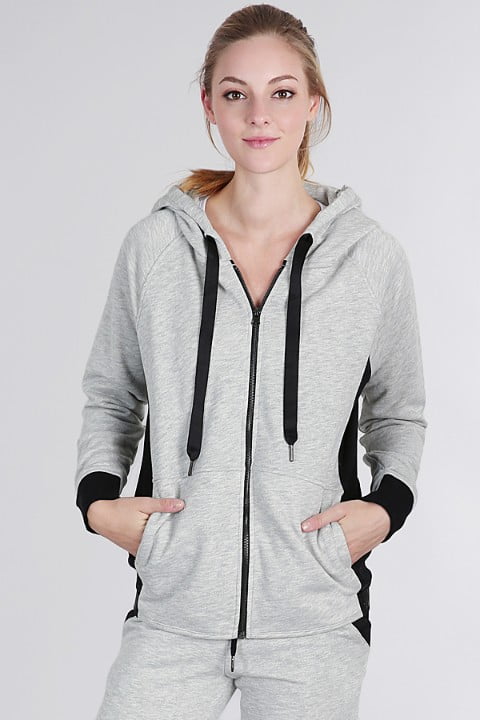 women's athletic zip up hoodie