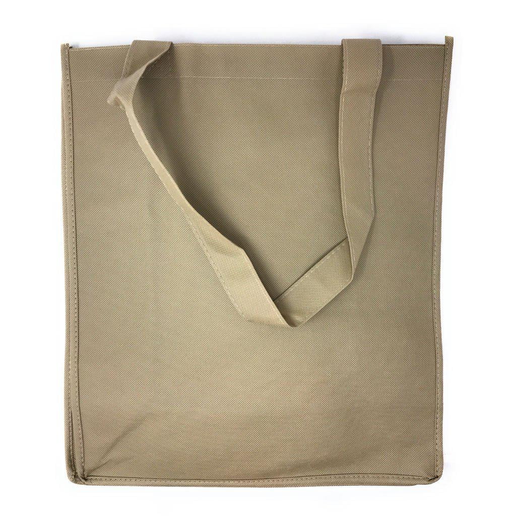 3 PACK Recycled Reusable Eco Friendly Grocery Shopping Tote Bags 13x15x6 Gusset