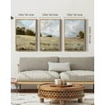 thumbnail image 4 of Retro Landscape Framed Wall Art 16x24in3pcs Large Grassland Wall Prints Classic Vintage Farmhouse Wall Decor for Living Room Bedroom Natural Framed, 4 of 7
