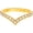 Gold Spark, variant on Women's Stackable Chevron Stainless Steel Rings, Gold Silver Tones Plain & Stone Styles Ring