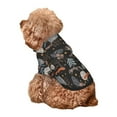 thumbnail image 5 of Fotbe Fox In The Forest Print Small Dog Sweater Hoodies Pet Grey Hooded Soft Fleece Sweatshirts with Pocket Fall Winter Puppy Cat Sweaters Warm Clothes-XX-Large, 5 of 7