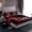 Black Red, variant on Erosebridal American City Sheet Set Twin, Football Player Twin Sheet Sets, Indigo Bedding Sets Twin Size, Breathable Bedroom Decor, 3-Piece