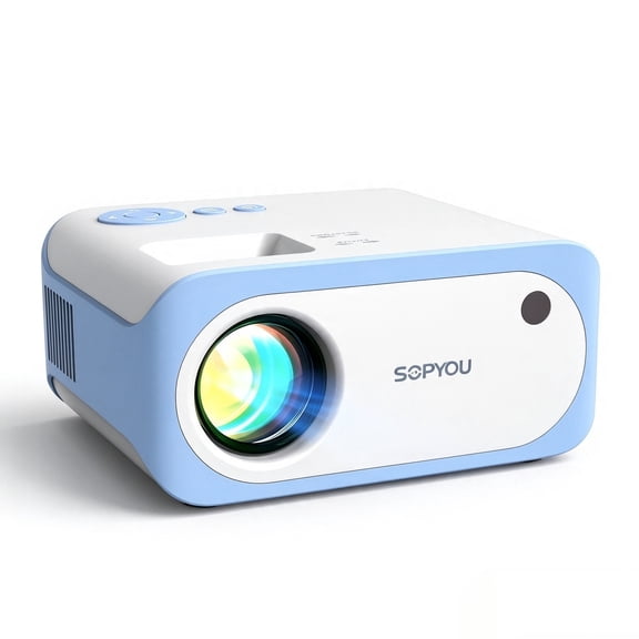 Native 1080P Full HD 9000L Movie Projector 4K Supported, Video Mini Portable Projector for HDMI, USB, Laptop, TV Stick, PS5, IOS & Android, U Disk