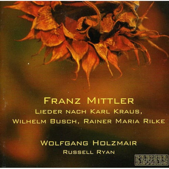 Wolfgang Holzmair - Mittler, Franz : Lieder - Classical - CD