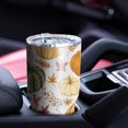 thumbnail image 4 of 30oz Fall Pumpkins Leaves Pattern Tumblers Stainless Steel Tumbler with Lid and Straw,Vacuum Insulated Double Wall Travel Tumbler Cups Mug with Cleaning Brush for Coffee,Tea, 4 of 7