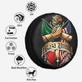 thumbnail image 6 of Mexican American Flag Eagle Spare Tire Cover Weatherproof Wheel Protectors Dust-Proof Sun Protection Wheel Tire Covers Universal Fit for Truck SUV RV Camper Trailer Car Accessories, 6 of 10