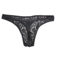 thumbnail image 2 of Calzoncillos de ropa interior de encaje para hombre Tangas con , Negro L L Salvador Dali calzoncillos para hombre, 2 of 10