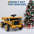 thumbnail image 3 of 12V Ride-On Dump Truck with Remote Control, Electric Dump Bed & Shovel, 3 of 7
