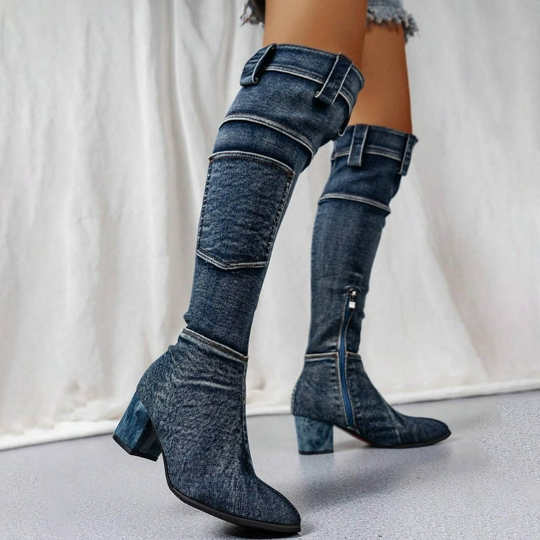 Cowboy Boots Over The Knee Boots For Short Girl Women's Lexington