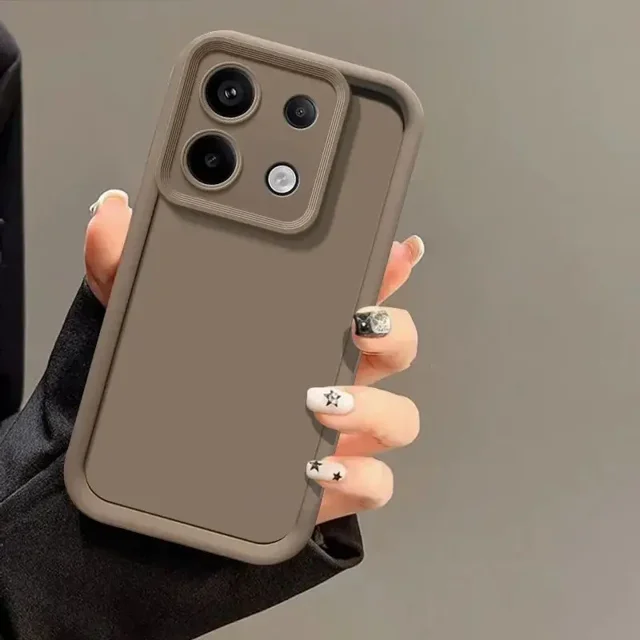 For Xiaomi Poco M6 Pro Case POCO X6 Phone Case Poco x6 Pro POCO M6 Poco M6 Pro 5G 4G Luxury Matte Soft Cover Brown Poco X6 Pro