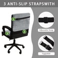 thumbnail image 5 of CJC Water-Resistant Office Chair Cover, Anti-Slip Computer Desk Chair Slipcover with Non-Slip Buckles, Armchair Protector (Gray, Large), 5 of 8