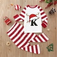 thumbnail image 2 of Gvdentm Pattern A-Z Christmas Matching Pajamas for Family Sets Matching Xmas Sleepwear PJS Sets Family Matching Pajamas Christmas for Women Men Couples, 2 of 5