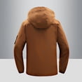 thumbnail image 6 of IYTR Men's Winter Jacket Warm Fleece Lined Windproof Outdoor Hiking Jacket with Hood Thicken Snow Coat Green Brown XL, 6 of 7