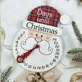 thumbnail image 3 of Chollius Wooden Christmas Countdown Calendar Pendant Snowman/Santa Claus Shaped Count Down Clock, 3 of 5