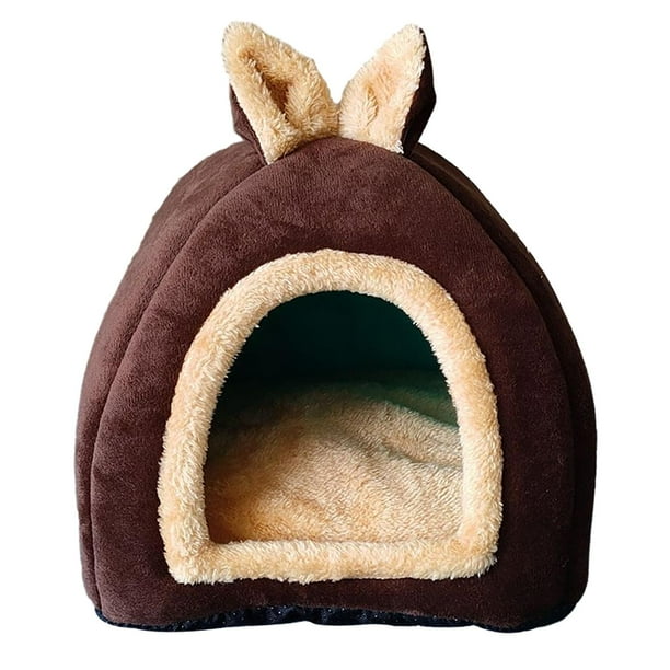 Cama para conejillos de indias, casa para mascotas de animales pequeños, cálida, lavable, cama para hámster M