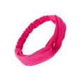 thumbnail image 1 of Qarigey Diademas de mujer, diademas elásticas de punto deportivas, pañuelos turbantes, diadema de viaje de Color sólido, accesorios envolventes, rosa Type3 NO3 Qarigey AP011915-14, 1 of 6