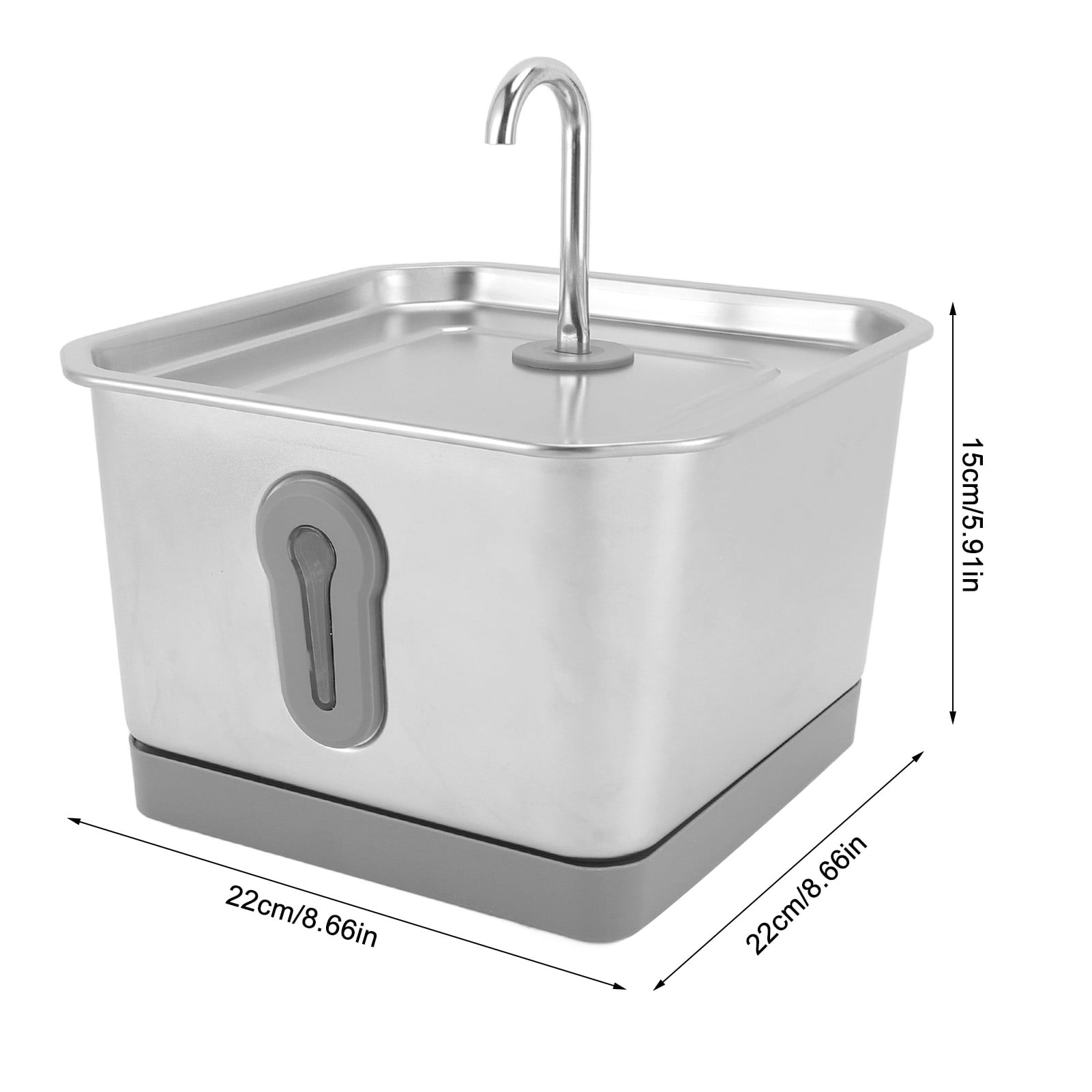 Wireless Cat Water Dispenser, Multiple Filtration Automatic Pet Drinking Fountain 3.5L Wide Angle Smart Sensing Long Battery Life Large Capacity  For Indoor