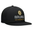 thumbnail image 3 of Men's Fanatics Black Boston Bruins Authentic Pro Rink Lockup Snapback Hat, 3 of 4