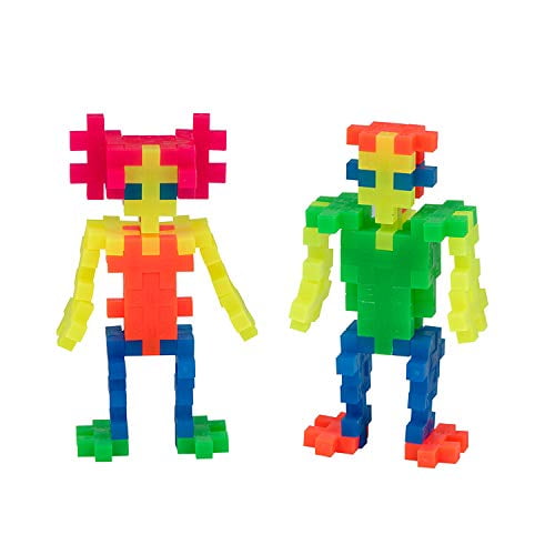 Plus Plus Baseplate Duo 240 Piece Neon Tube Set Construction Building Stem Toy Interlocking Mini Puzzle Blocks For Kids Walmart Com Walmart Com