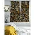 thumbnail image 3 of Boho Floral Sheer Curtains 72 Inch Length 2 Panels Set, Vintage Botanical Paisley Flower Voile Window Treatment Rod Pocket Curtains Sheers Drapes for Bedroom/Living Room/Kitchen 52"x72"x2, 3 of 7