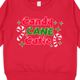 thumbnail image 3 of Inktastic Christmas Candy Cane Cutie with Candy Canes Toddler Sweatshirt, 3 of 4