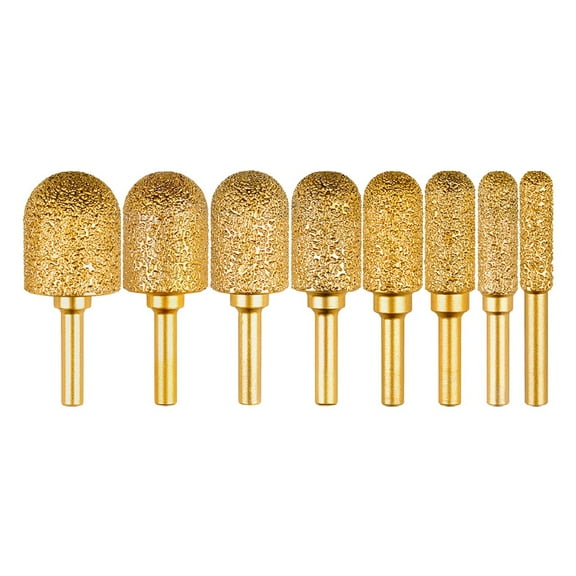 1Pc 8-25Mm Drill Grinding Head Diamond Burr Tools For Metal Engraving Polishing Electric Drill Grinder Accessories 20Mm Smile Home