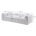 thumbnail image 2 of AENKYO 103" Oversized Cloud Boucle Sofa, Modern 4-Seater Deep Seat Couch, No Assembly, Cloud White, 2 of 8