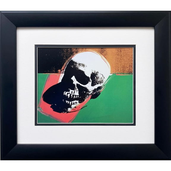 Andy Warhol "Skull,1976" (green/pink) Custom Framed Pop Art Generic
