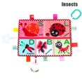thumbnail image 2 of Cognition Teether Appeasing Towel Fruit Insect Vegetable Flower Learning Towel AN88 heqiyong toy, 2 of 2