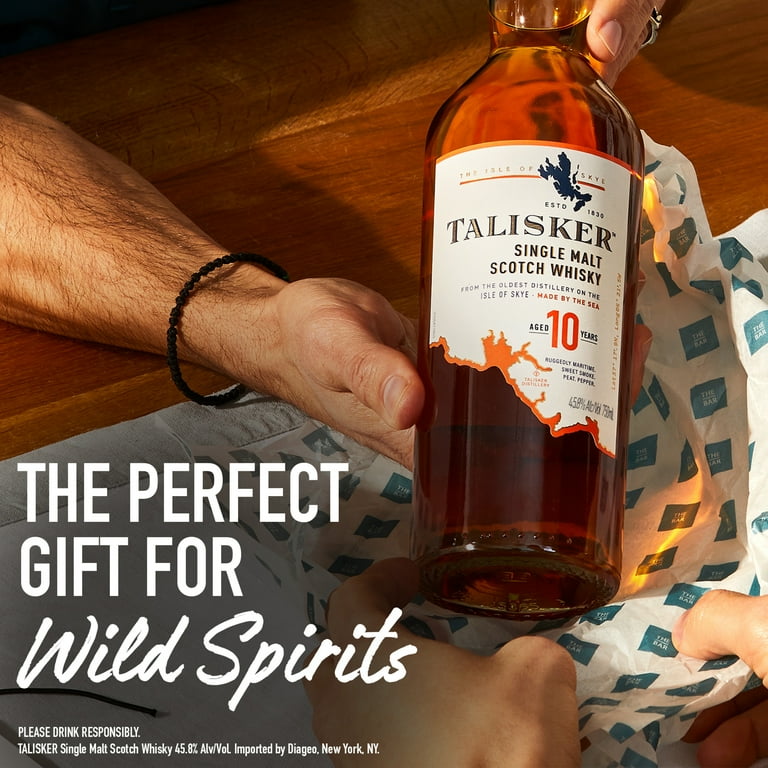 TALISKER SIGNAL MALT SCOTCH WHISKY 10年 Talisker 10 Year Old Single Malt Scotch Whisky, 750 mL, 46