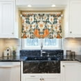 thumbnail image 5 of Yayeee Kitchen Curtains Tier Pair Light Filtering 27"x24" Rod Pocket Short Cafe Window Panel, Sunny Blooms, 5 of 7