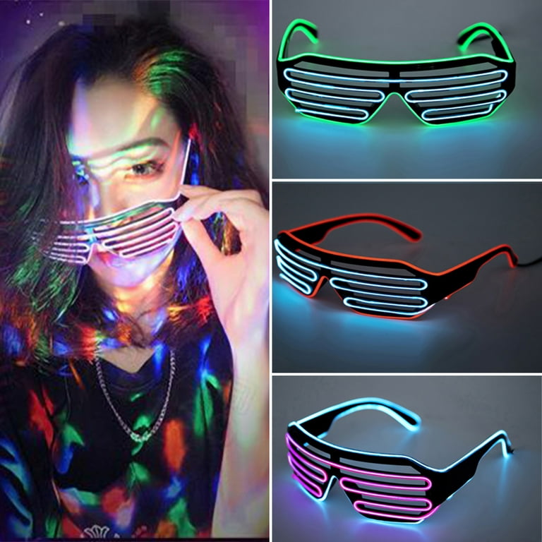 LELINTA Light Up Party Glasses EL Wire LED Glasses Fashion Neon