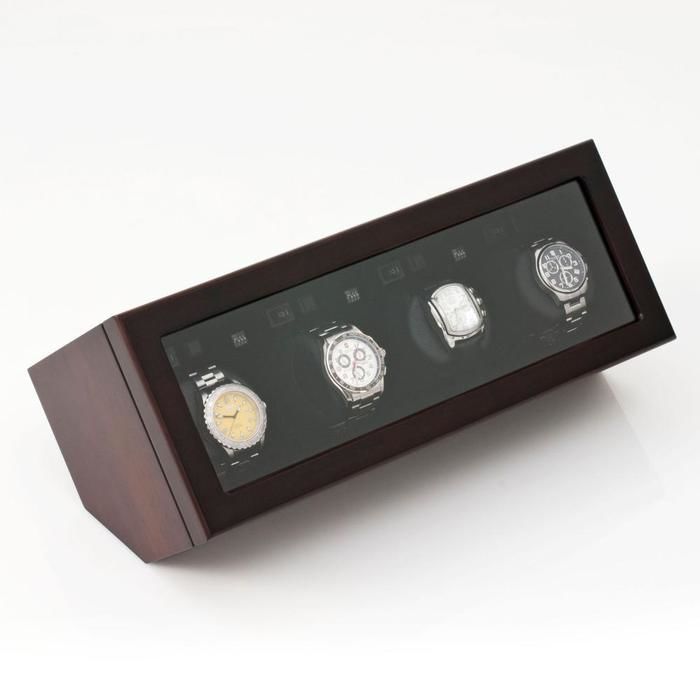 Brookstone Brookstone Quad Watch Winder with Solid Wood Case