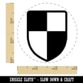 thumbnail image 2 of Shield Symbol of Protection Self-Inking Rubber Stamp Ink Stamper - Orange Ink - Small 3/4 Inch, 2 of 7
