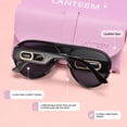 thumbnail image 4 of 1 Paire de Lunettes de Mode pour Femmes à Monture Ronde Surdimensionnée de Haute Qualité, Design Classique et Simple avec Branches Ajourées, Confortables à Porter, Mettant en Valeur une Élégance Haut de Gamme, 4 of 13