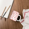 thumbnail image 4 of Yiaed Hearts Print Ceramics Coffee,Large Handle Design,Extra Large Tea and Coffee Cup for Office and Home Mugs, 4 of 6